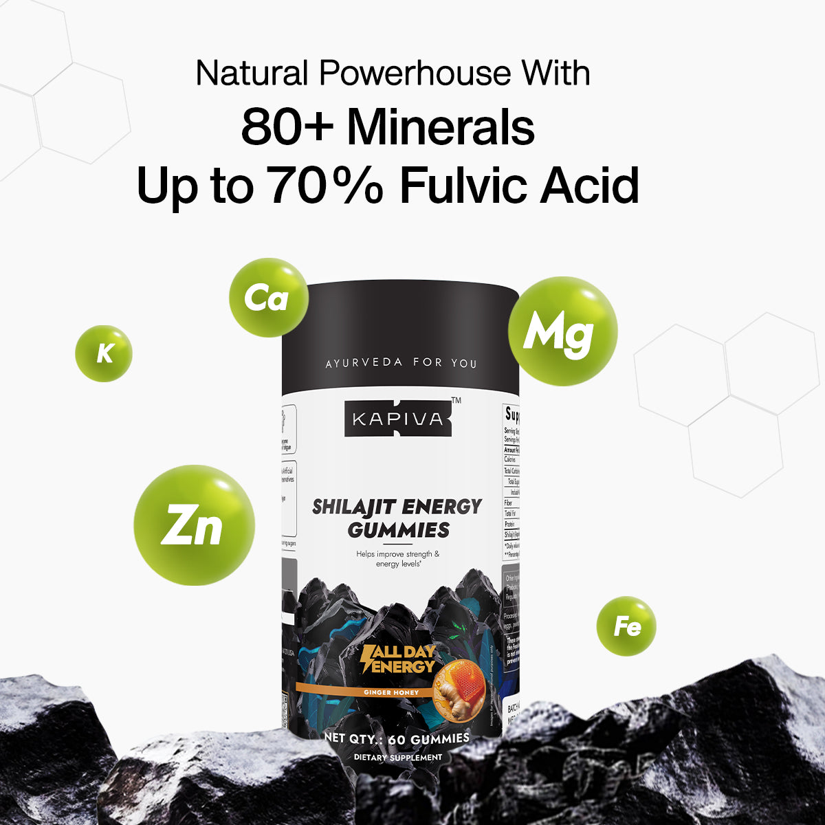 Kapiva Shilajit Gummies (No Added Sugar)