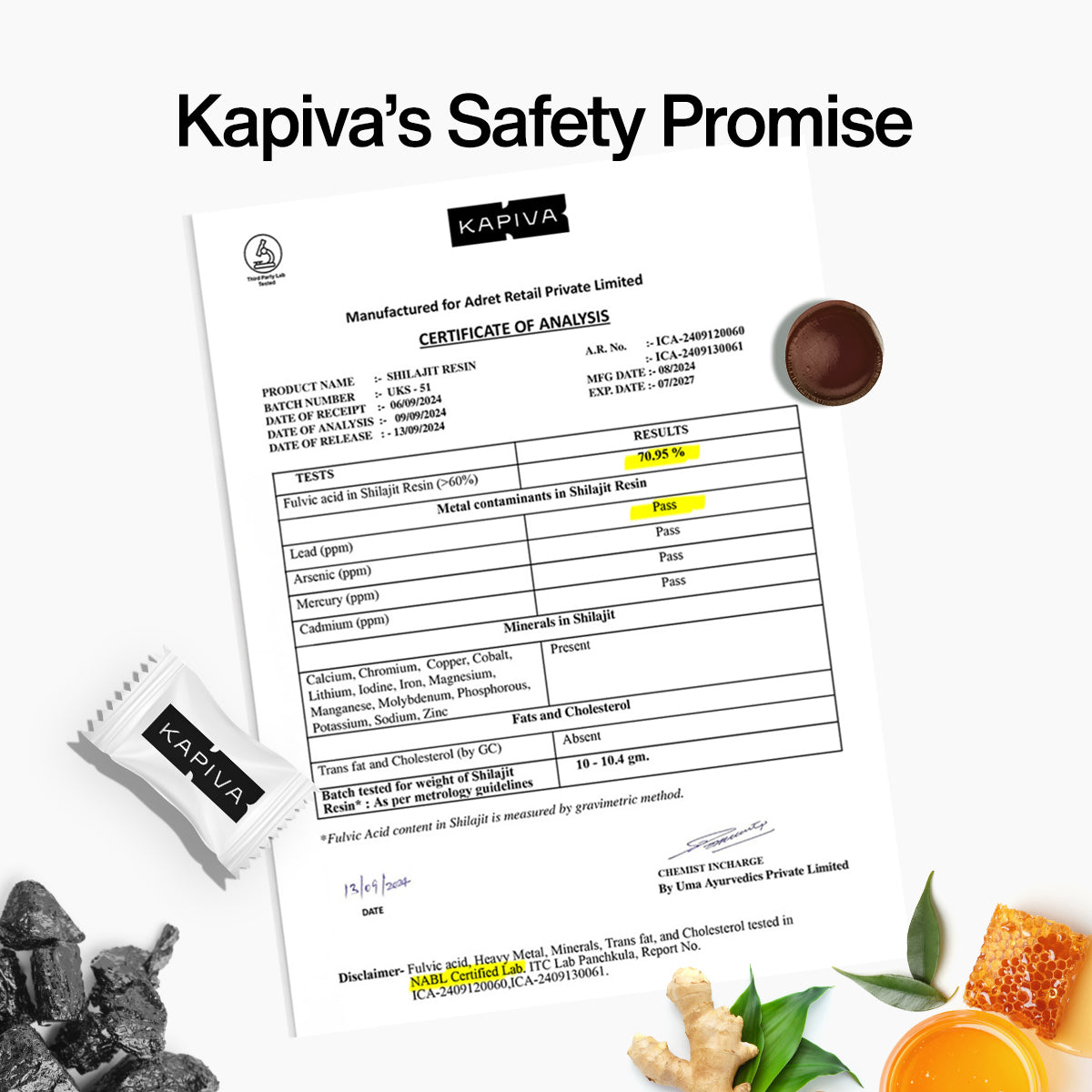 Kapiva Shilajit Gummies (No Added Sugar)