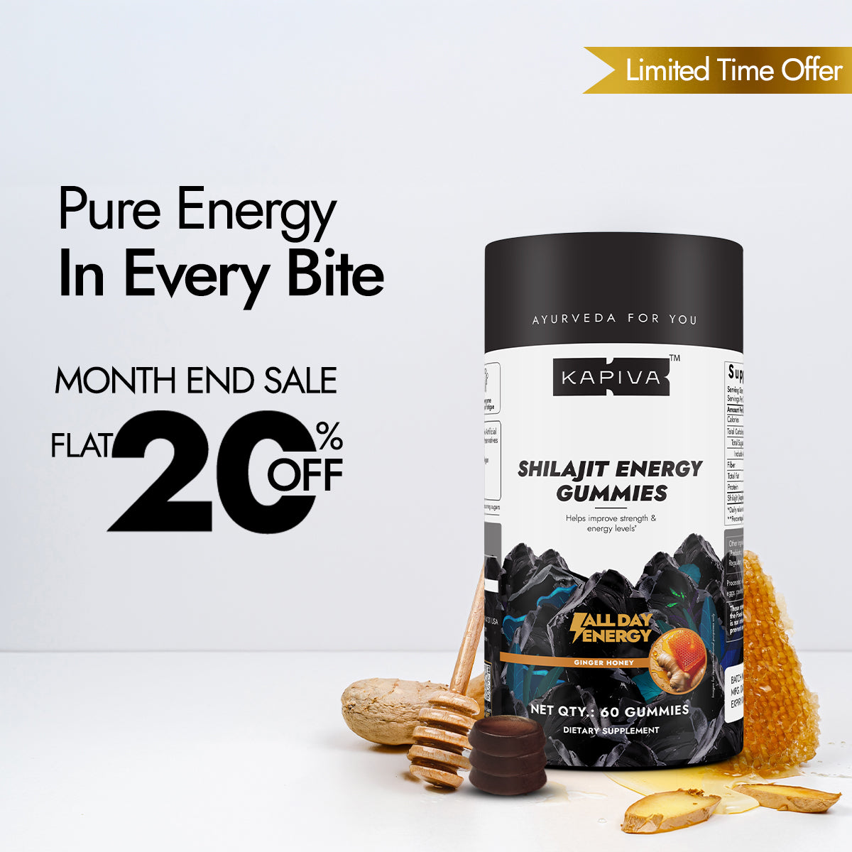 Kapiva Shilajit Gummies (No Added Sugar)