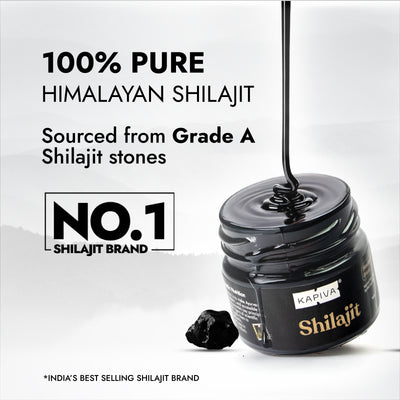 Kapiva 100% Pure Himalayan Shilajit Resin - 30grams