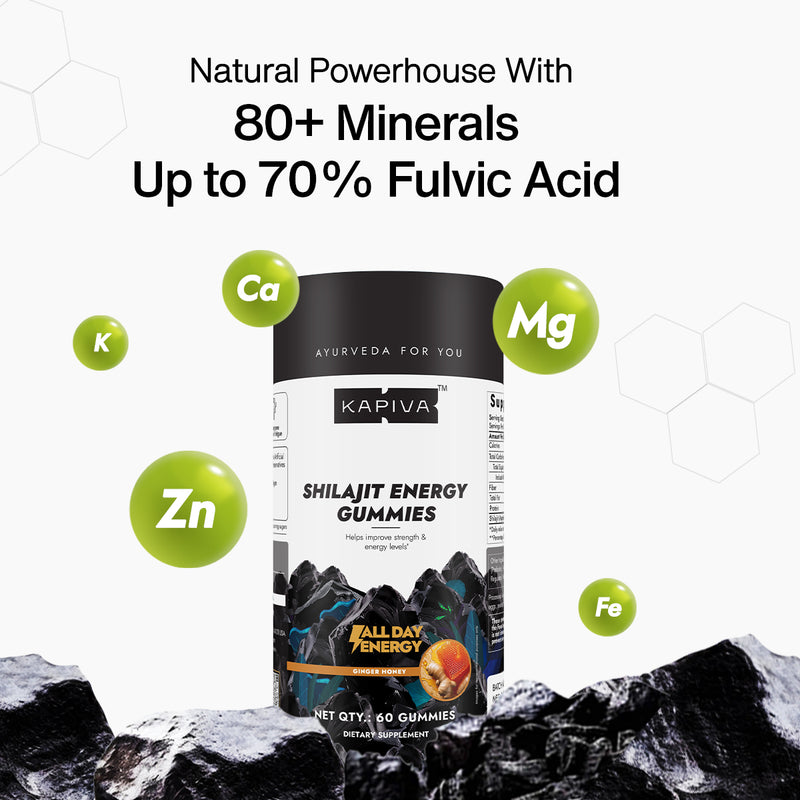 Kapiva Shilajit Gummies  (No Added Sugar)