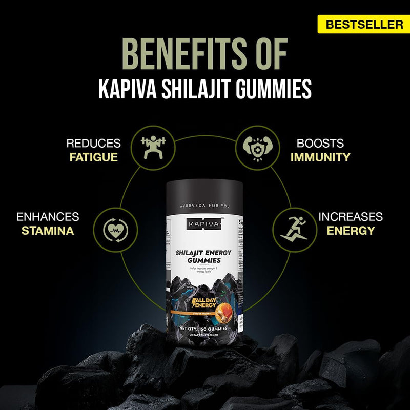 Kapiva Shilajit Gummies  (No Added Sugar)