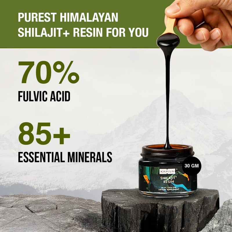 Kapiva Pure Himalayan Shilajit Plus Resin