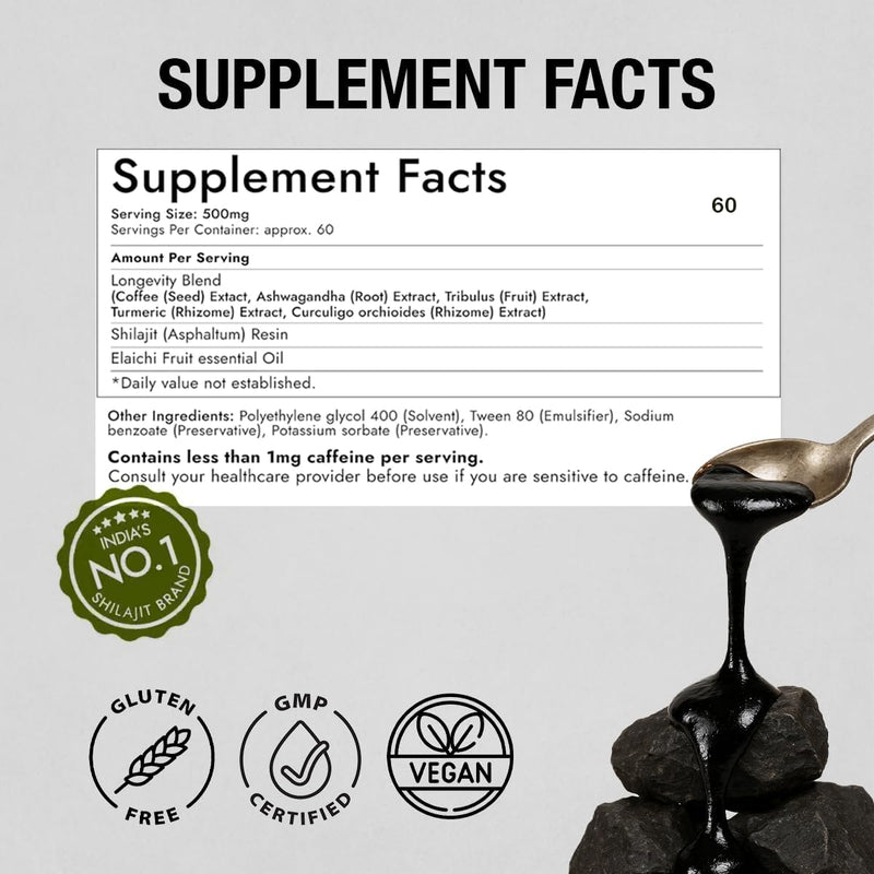Kapiva Pure Himalayan Shilajit Plus Resin