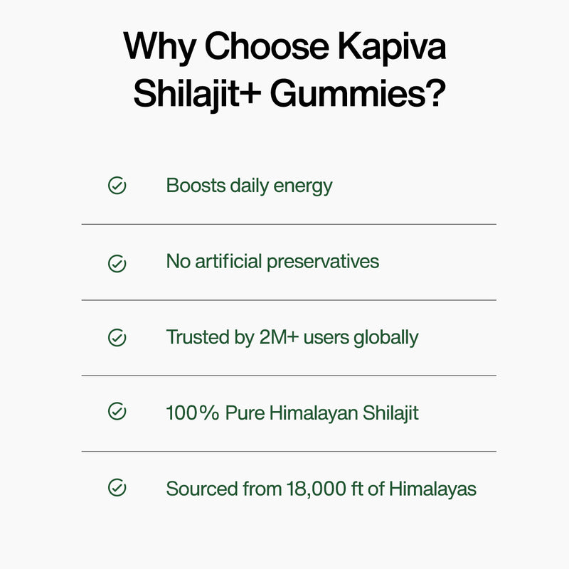 Kapiva Shilajit Gummies  (No Added Sugar)
