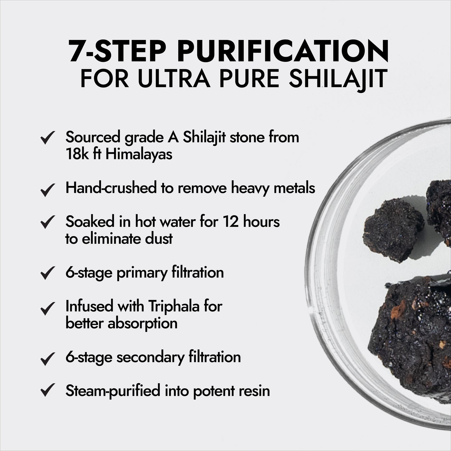100% Pure Himalayan Kapiva Shilajit Resin - 20gm