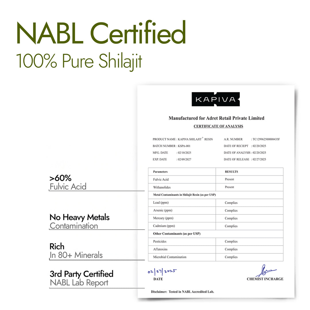 Kapiva Pure Himalayan Shilajit Plus Resin