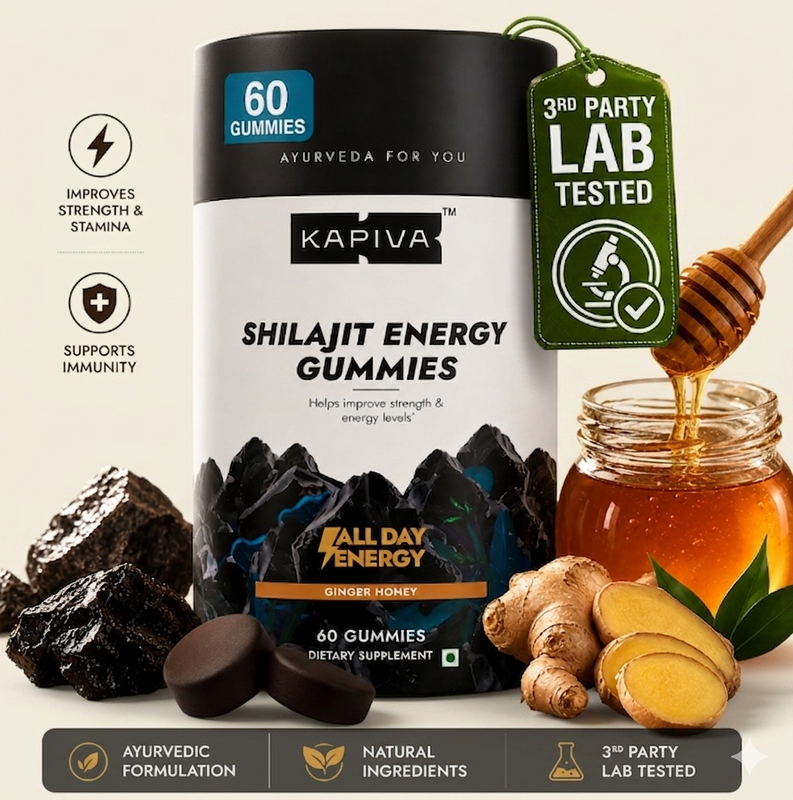 Kapiva Shilajit Gummies  (No Added Sugar)