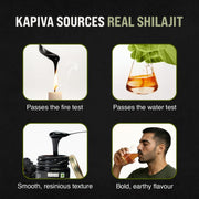 100% Pure Himalayan Kapiva Shilajit Resin - 20gm
