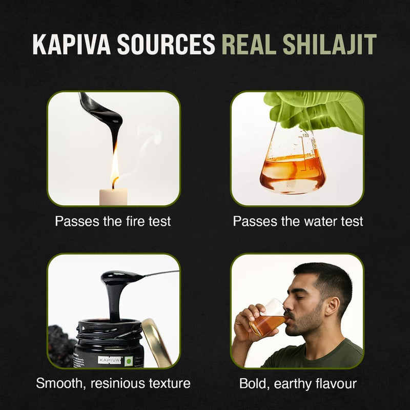100% Pure Himalayan Kapiva Shilajit Resin - 20gm