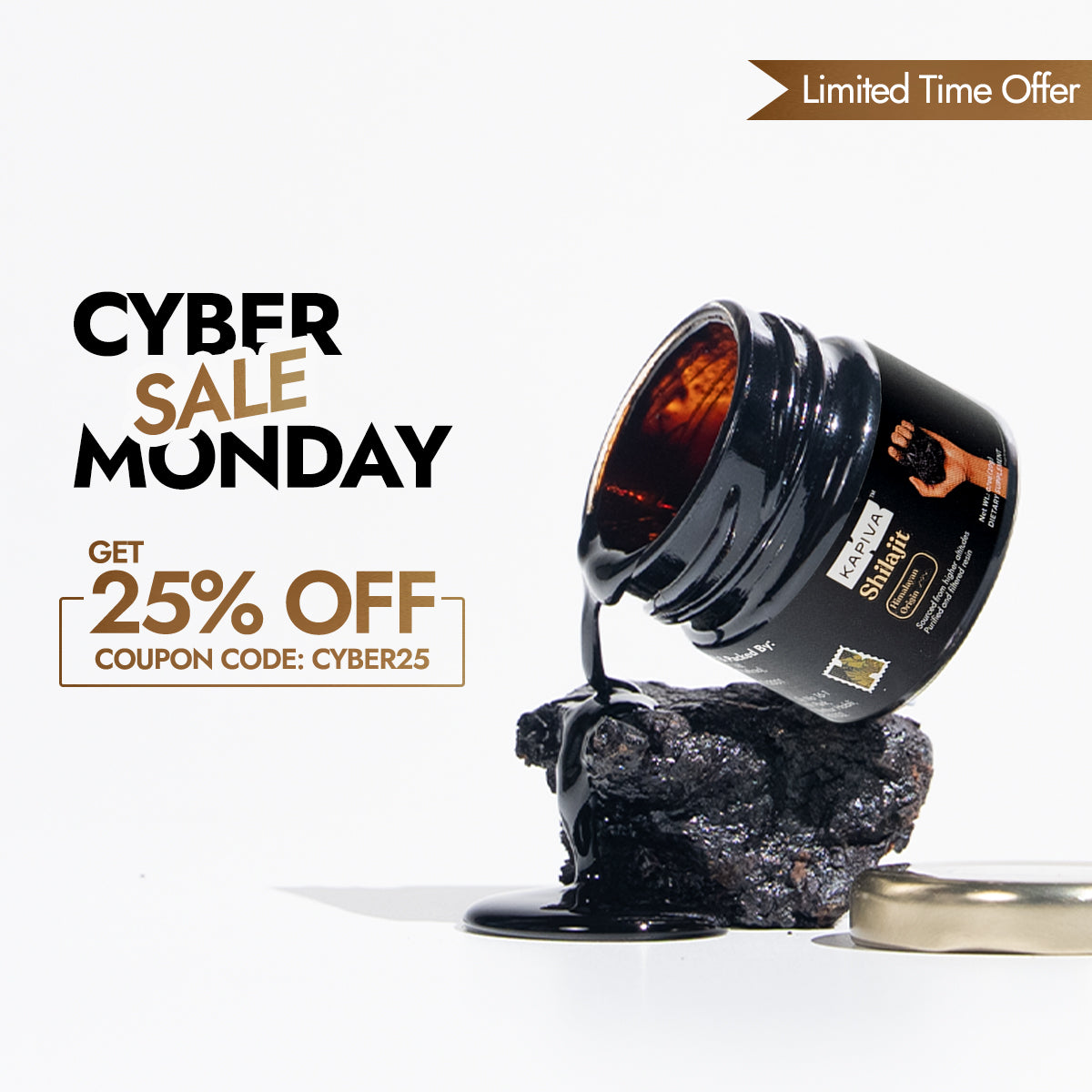 Kapiva 100% Pure Himalayan Shilajit Resin 30g