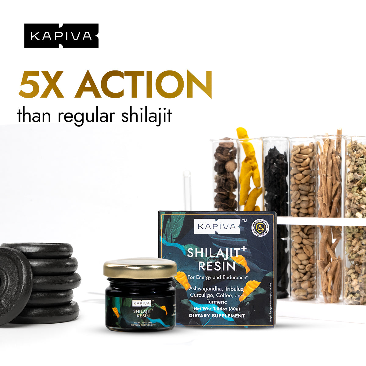 Kapiva Pure Himalayan Shilajit Plus Resin